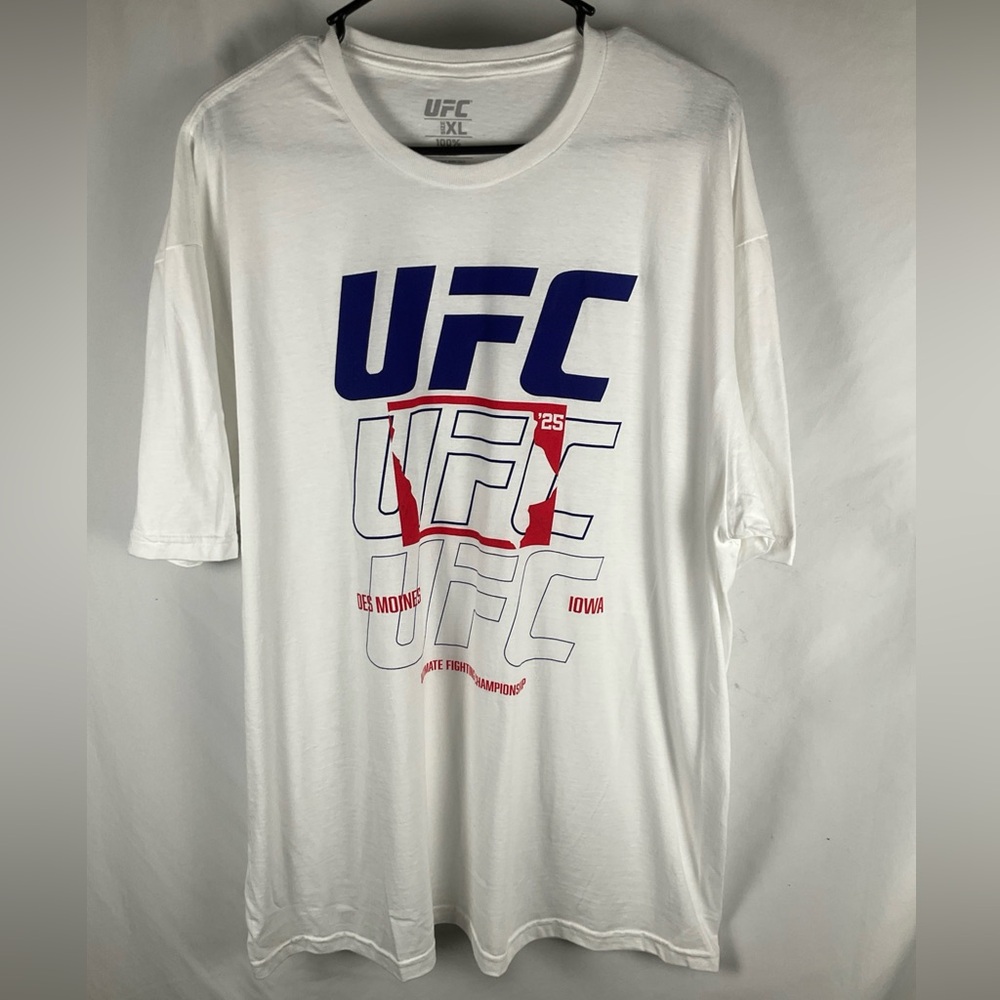 UFC 2025 Des Moines Iowa Men’s White XL Ultimate Fighting Championship